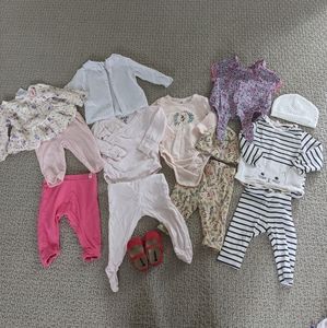 Baby girls clothes bundle, size 3-6 months